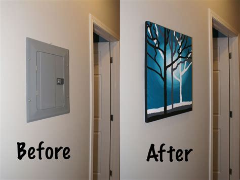 electrical boxes decoration ideas ideas|diy electrical panel cover ideas.